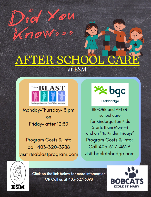 Did You Know After School Care Poster 2026