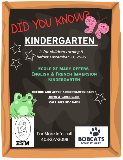 DId You Know Kindergarten Poster 2026