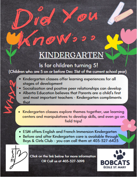 Did You Know Kindergarten